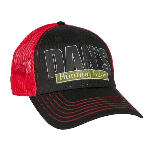 Dan's Red Mesh Logo Cap