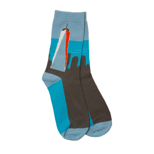 One World Observatory Sunset Socks