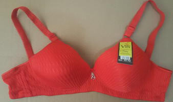 Full Figure Bra with underwire support and round hook straps.