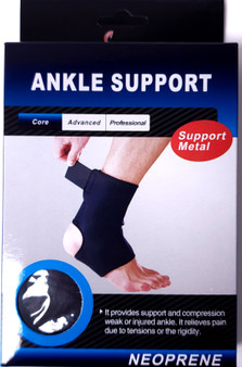 Closed cell neoprene supports provide compression and heat retention improving blood circulation.