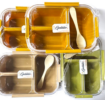 Large Plastic Lunch box with cutlery