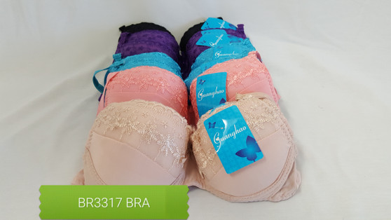 Full Figure Bra with underwire support and round hook straps.