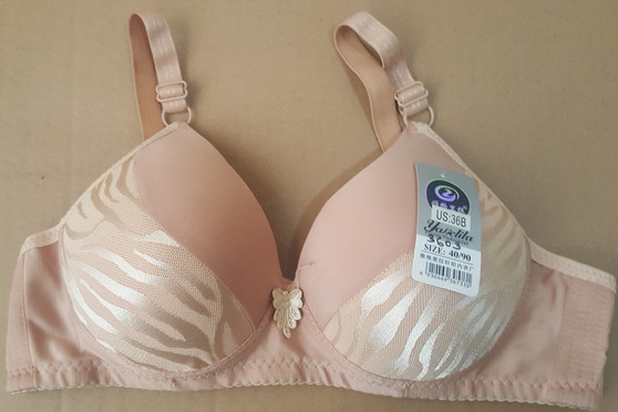 Full Figure Bra with underwire support and round hook straps.