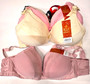 Full Figure Bra with underwire support and round hook straps.