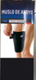Closed cell neoprene supports provide compression and heat retention improving blood circulation.