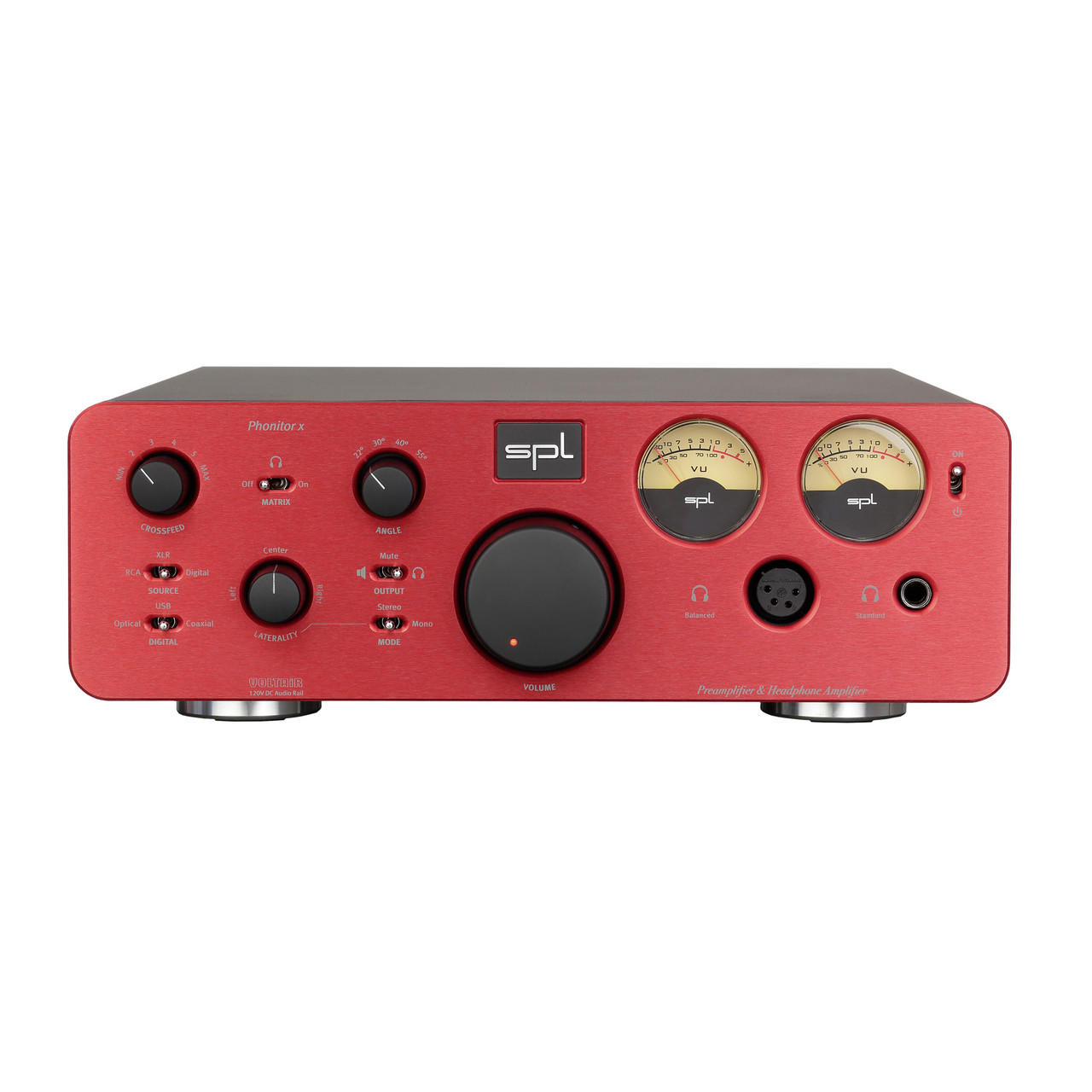 SPL Phonitor X Headphone Monitoring Amplifier with Crossfeed Model 1584 Red