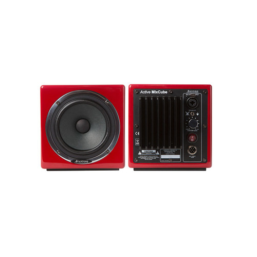 Avatone MixCube Active Red (Pair) Active Full-Range Mini Reference Monitors