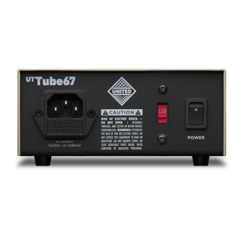 United UT TUBE67 Power Supply Back