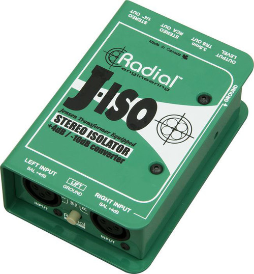 Radial J-ISO Stereo +4dB to -10dB Converter