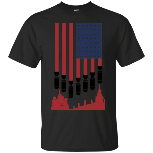 American - American Flag Bombs Russia T Shirt & Hoodie