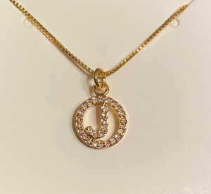 Mini Open Initial Necklace
