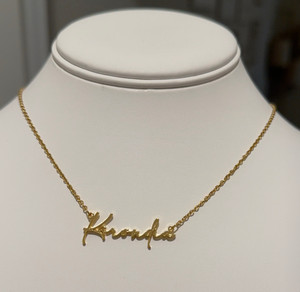 Handwritten Nameplate