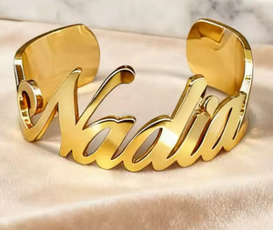 Statement Name Bracelet