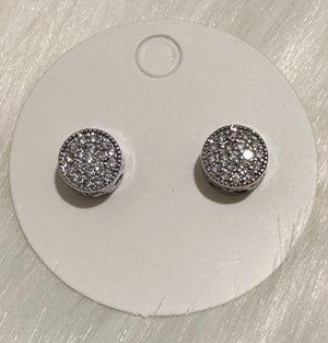 Silver Blingy Studs