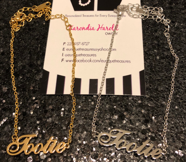 Script Anklet/Bracelet