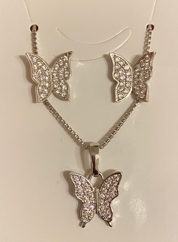 You Give Me Butterflies Necklace OR Earrings