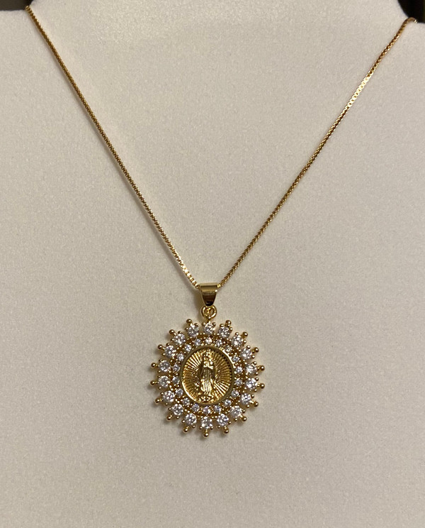 Bling Religious Necklace - Round