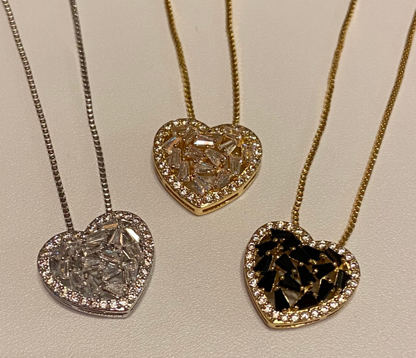 Abstract Heart Necklace