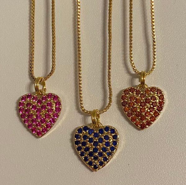 Color Heart Necklace