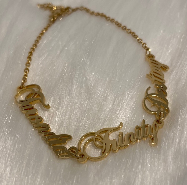 Multi Name Bracelet or Anklet