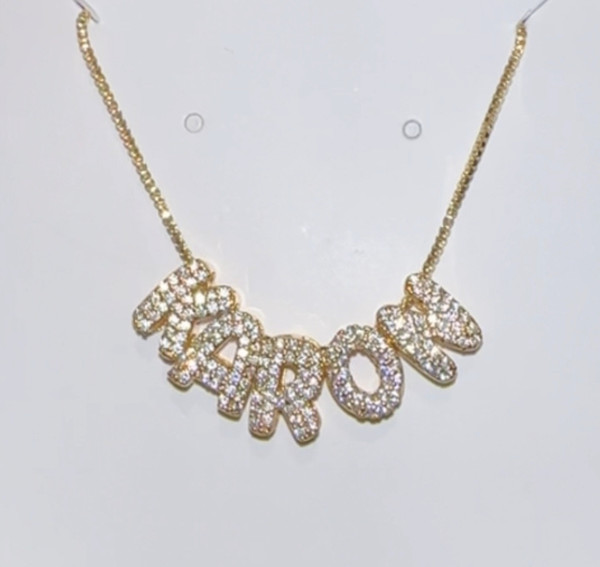 3D Bling Bubble Nameplate