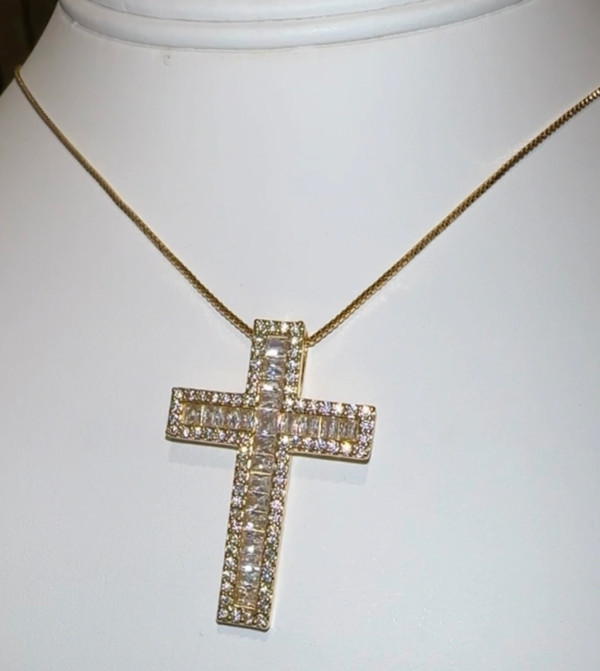 Box Cross Necklace