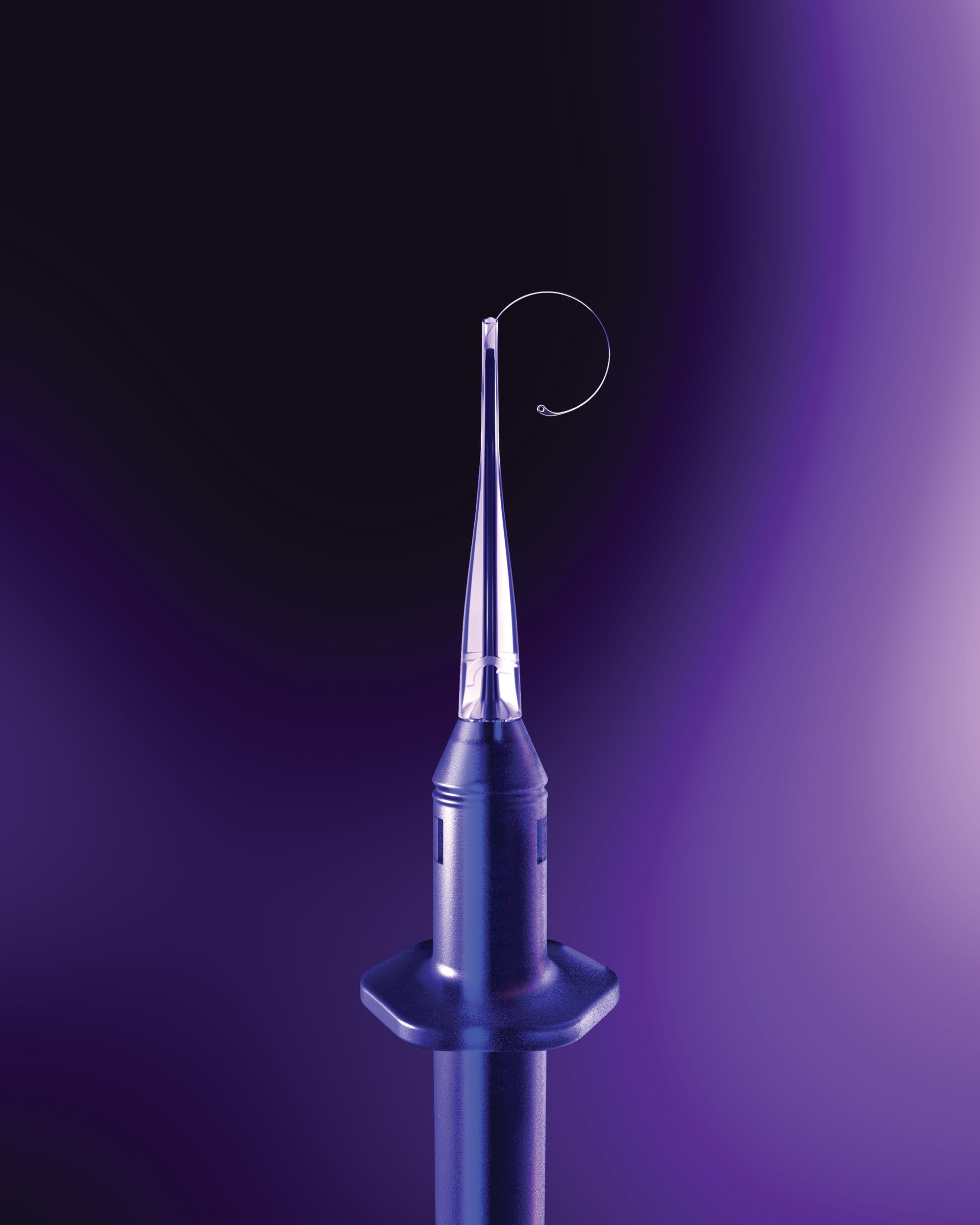 Ringject with CTR on dark purple background