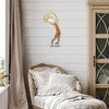Kokopelli Golfing "Golf Drive" Sunset Swirl Metal Wall Art