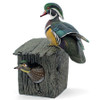 Wood Duck Pair Hand Painted Duck Decoy Sculpture by Sam Nottleman