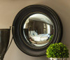 Black and Gold Colonial Convex Wall Mirror