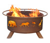 Safari Animals Metal Fire Pit