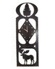 High Country Moose Metal Wall Clock