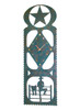 Laredo Cowboy Metal Wall Clock