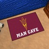 19" x 30" Arizona State University Pitchfork Logo Maroon Man Cave Starter Rectangle Mat