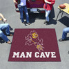 59.5" x 71" Arizona State University Sparky Logo Maroon Man Cave Tailgater Rectangle Mat