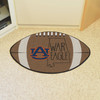 20.5" x 32.5" Auburn University Southern Style Football Shape Mat