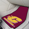 Central Michigan University Maroon Carpet Car Mat, Set of 2