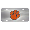 Clemson University Diecast Stainless Steel License Plate