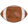 20.5" x 32.5" Florida State University Southern Style Football Shape Mat