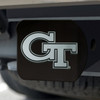 Georgia Tech Hitch Cover - Chrome on Black