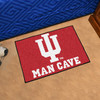 19" x 30" Indiana University Man Cave Starter Red Rectangle Mat