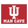 33.75" x 42.5" Indiana University Man Cave All-Star Red Rectangle Mat