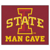 59.5" x 71" Iowa State University Man Cave Tailgater Red Rectangle Mat