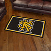 3' x 5' Kennesaw State University Black Rectangle Rug