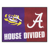 33.75" x 42.5" LSU / Alabama House Divided Rectangle Mat