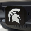 Michigan State University Hitch Cover - Chrome on Black