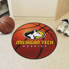 27" Michigan Tech University Basketball Style Round Mat