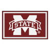 4' x 6' Mississippi State University Maroon Rectangle Rug