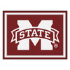 8' x 10' Mississippi State University Maroon Rectangle Rug