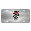North Carolina State University Diecast Stainless Steel License Plate